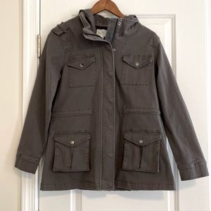 Dark Grey Cargo Jacket- Market & Spruce